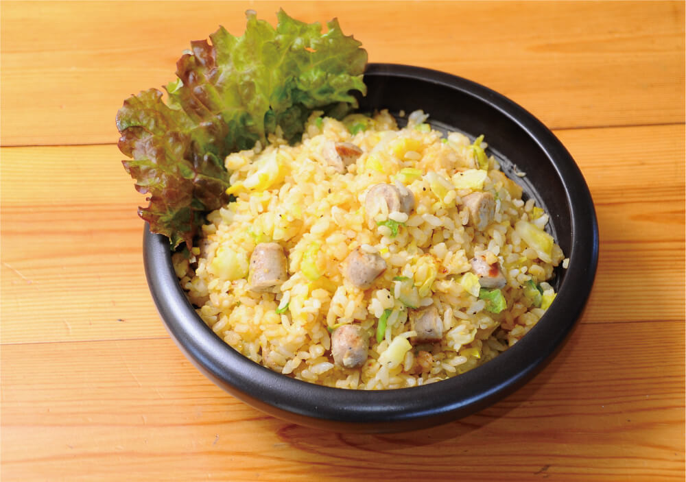 ソーセージのごろごろチャーハン